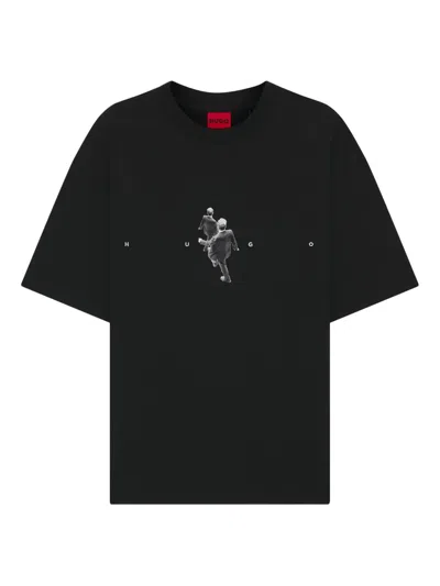 Hugo Boss Graphic-print T-shirt In Multi