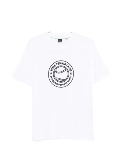 Hugo Boss Graphic-print T-shirt In White