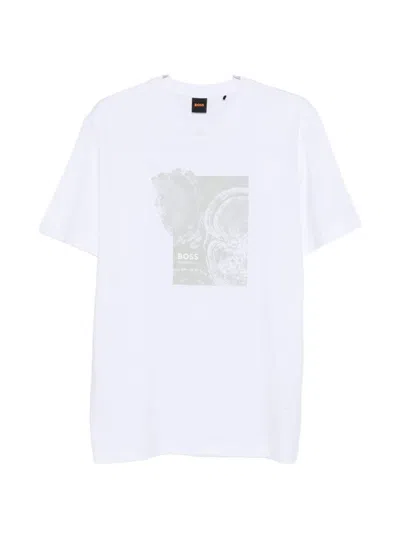 Hugo Boss Graphic-print T-shirt In White