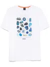 Hugo Boss Graphic-print T-shirt In White