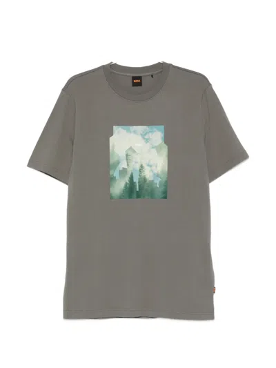 Hugo Boss Graphic T-shirt In Multi