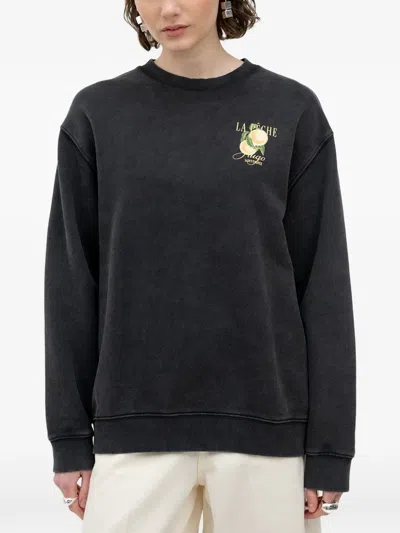 Hugo Boss Graphic-print Sweatshirt In Gray