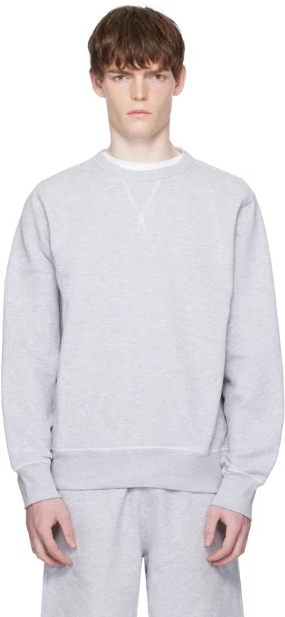 Hugo Boss Gray Beckham Edition Mercerised Cotton Terry Sweatshirt