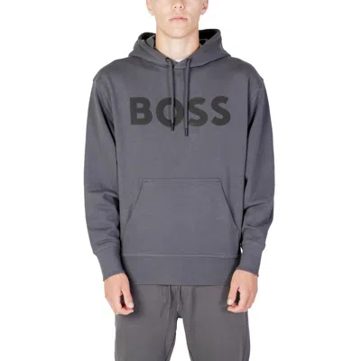 Hugo Boss Gray Cotton Men's Sweater