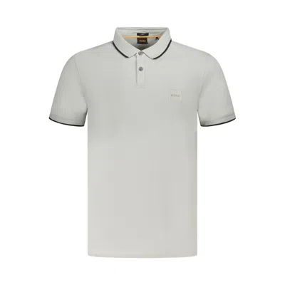 Hugo Boss Gray Cotton Polo Men's Shirt