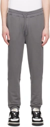 Hugo Boss Gray Drawstring Sweatpants In 029-dark Grey