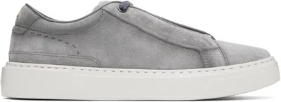 Hugo Boss Gray Gary Low-top Sneakers In 035-medium Grey