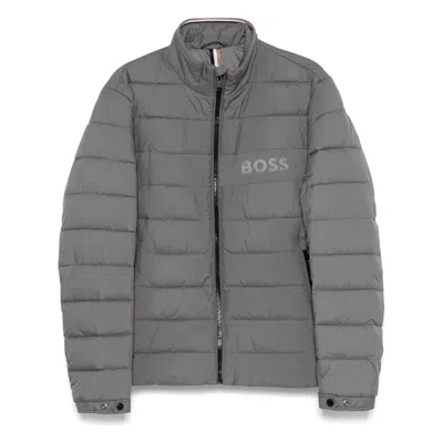 HUGO BOSS GRAY JACKETS