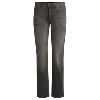 Hugo Boss Gray Jeans In Stretch Denim