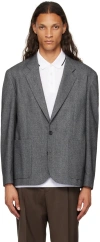 Hugo Boss Gray Lined Blazer In Lght/pstl Grey, 056