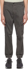 Hugo Boss Gray Sisla-1 Cargo Pants In Charcoal 012