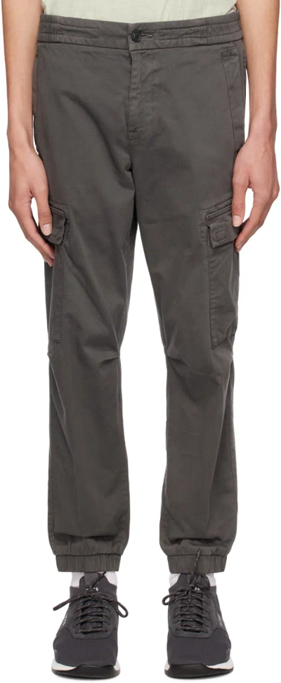 Hugo Boss Gray Sisla-1 Cargo Pants In Charcoal 012