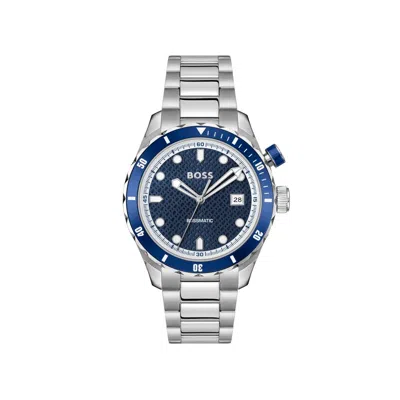 Hugo Boss Gray Stainless Steel Dress Watch In Metallic