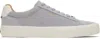 Hugo Boss Gray Suede Sneakers In 072-open Grey