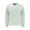 Hugo Boss Green Cotton Men Sweater In Neutral