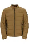 Hugo Boss Green Down Jacket With High Collar For Men In Green