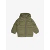 Hugo Boss Green Hooded Padded Shell Jacket In Green