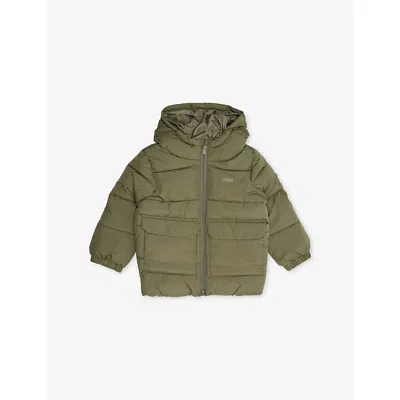 Hugo Boss Kids' Green Hooded Padded Shell Jacket
