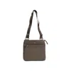 Hugo Boss Green Leather Messenger Men's Bag