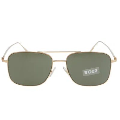 Hugo Boss Green Navigator Men's Sunglasses Boss 1310/s 0aoz/qt 58 In Gold