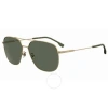 Hugo Boss Green Navigator Men's Sunglasses Boss 1557/o/f/s 0aoz/qt 62 In Green