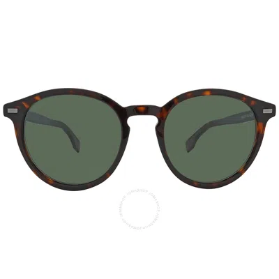 Hugo Boss Green Round Men's Sunglasses Boss 1365/s 0086/qt 51