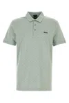 Hugo Boss Boss Mint Green Stretch Cotton Polo Shirt In Green