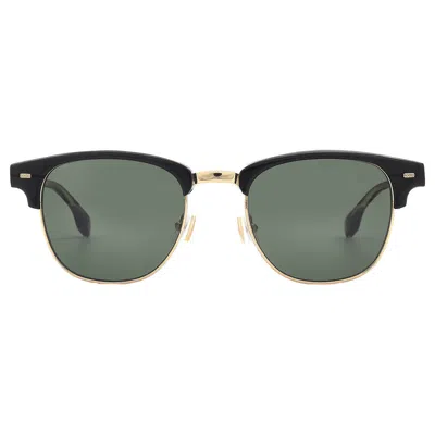 HUGO BOSS GREEN SQUARE MEN'S SUNGLASSES BOSS 1381/S 02M2/QT 49