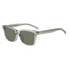 Hugo Boss Green Square Men's Sunglasses Boss 1540/f/sk 0kb7/qt 54 In Multi