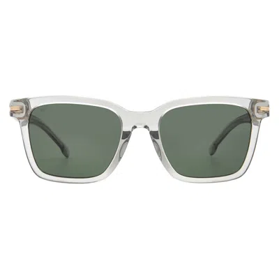 Hugo Boss Green Square Men's Sunglasses Boss 1540/f/sk 0kb7/qt 54 In White