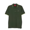 Hugo Boss Stretch-cotton Slim-fit Polo Shirt With Printed Logo