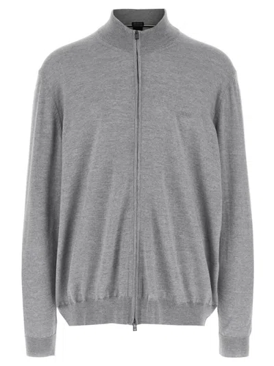 Hugo Boss Balonso L Sweater, Cardigans Gray In Grey