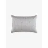 Hugo Boss Double B-print Standard Cotton Oxford Pillowcase Grey In Grey