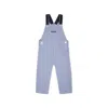 Hugo Boss Grey Dungarees For Baby Boy With Logo In Grey