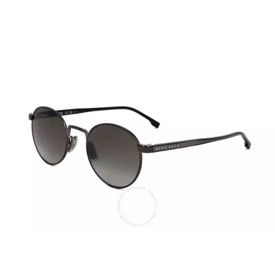 Hugo Boss Grey Gradient Round Men's Sunglasses Boss 1047/it/s 0v81 51 In Neutral