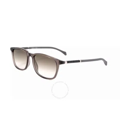 Hugo Boss Grey Gradient Square Men's Sunglasses Boss 1133/s 0kb7 54 In Gray