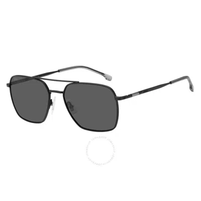 Hugo Boss Grey Navigator Men's Sunglasses Boss 1414/s 0003/ir 57 In Gray
