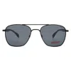 Hugo Boss Grey Navigator Men's Sunglasses Hg 0330/s 0003/ir 55 In Gray