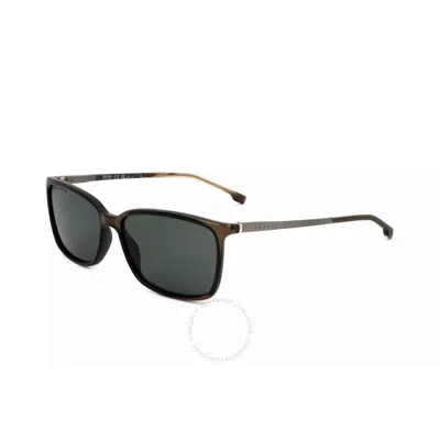 Hugo Boss Grey Pilot Men's Sunglasses Boss 1185/s 009q 56 In Black