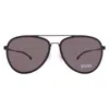 Hugo Boss Grey Pilot Men's Sunglasses Boss 1466/f/sk 0003/ir 61 In Brown