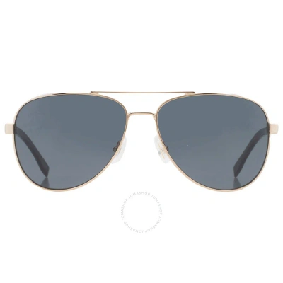 Hugo Boss Grey Pilot Sunglasses Boss 0761/s 0rhl/ir 60 In Gold