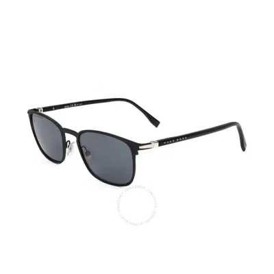 Hugo Boss Grey Rectangular Men's Sunglasses Boss 1043/s 0003 52 In Black