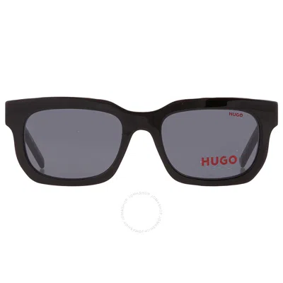 Hugo Boss Grey Rectangular Men's Sunglasses Hg 1219/s 0807/ir 54 In Black