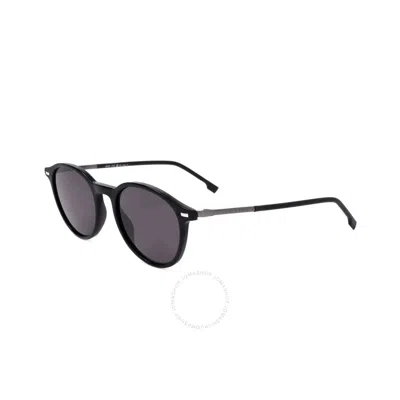 Hugo Boss Grey Round Men's Sunglasses Boss 1123/s 0807 50 In Neutral