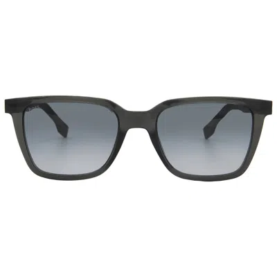 Hugo Boss Grey Shaded Square Men's Sunglasses Boss 1574/s 0kb7/9o 53 In Black