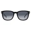 Hugo Boss Grey Shaded Square Men's Sunglasses Boss 1722/g/s 0807/9o 54 In Black