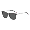 Hugo Boss Grey Sport Men's Sunglasses Hg 1203/s 0kb7/ir 52 In Black