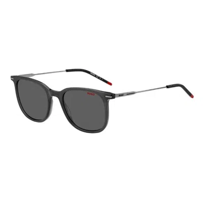 Hugo Boss Grey Sport Men's Sunglasses Hg 1203/s 0kb7/ir 52 In Black