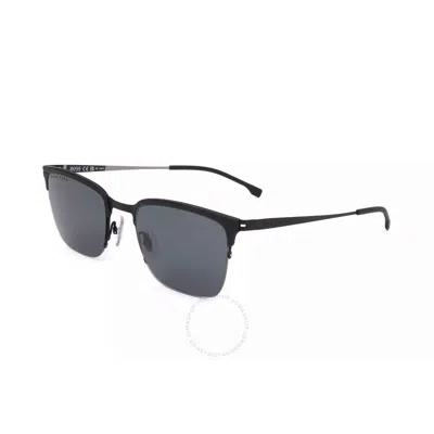 Hugo Boss Grey Square Men's Sunglasses Boss 1244/s 0003 55 In Black