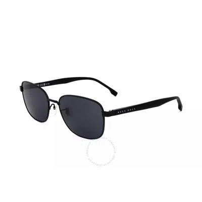 Hugo Boss Grey Square Men's Sunglasses Boss 1294/f/s 0003 56 In Black